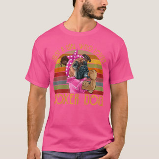 T-shirt Juste une fille qui aime le chien de boxe