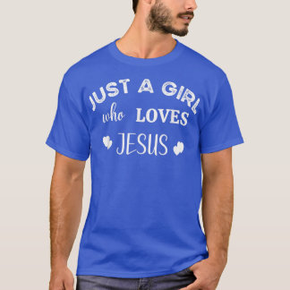 T-SHIRT JUSTE UNE FILLE QUI AIME LE DESIGN GRAPHIQUE JÉSUS