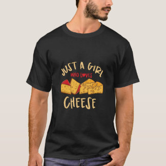 T-shirt Juste une fille qui aime le fromage