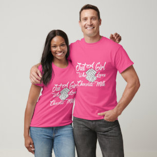 T-shirt Juste Une Fille Qui Aime Le Lait Au Chocolat