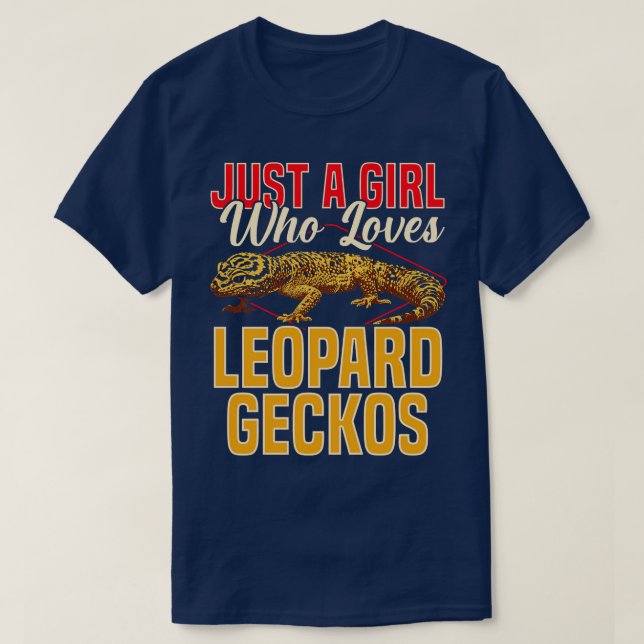 T-shirt Juste Une Fille Qui Aime Le Léopard Geckos (Design devant)