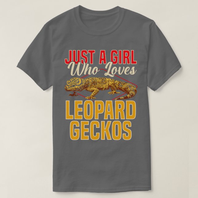 T-shirt Juste Une Fille Qui Aime Le Léopard Geckos (Design devant)