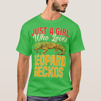 T-shirt Juste Une Fille Qui Aime Le Léopard Geckos