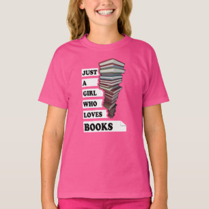 T-shirt Juste une fille qui aime le livre   Devis Pour Les