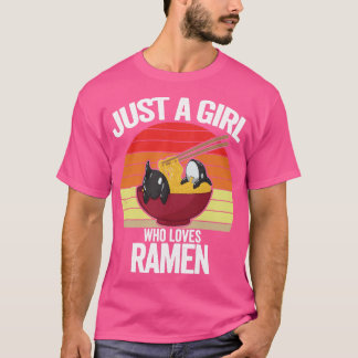 T-shirt Juste une fille qui aime le maillot de baleine orq