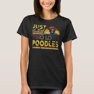 T-shirt Juste Une Fille Qui Aime Le Poodle
