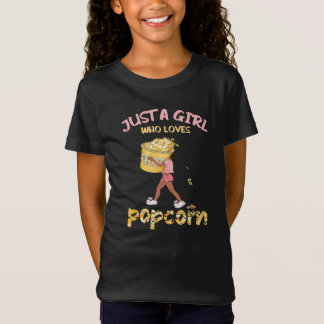 T-Shirt Juste Une Fille Qui Aime Le Popcorn