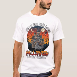 T-shirt Juste Une Fille Qui Aime Le Service Postal D'Hallo