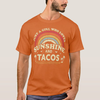 T-shirt Juste Une Fille Qui Aime Le Soleil Et Les Tacos