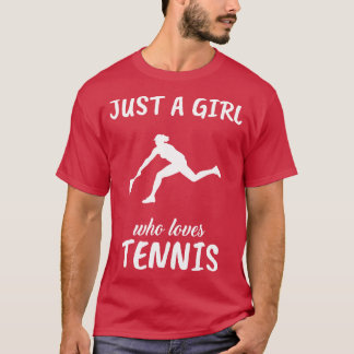 T-shirt Juste Une Fille Qui Aime Le Tennis