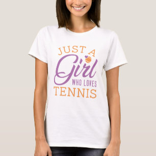T-shirt Juste Une Fille Qui Aime Le Tennis