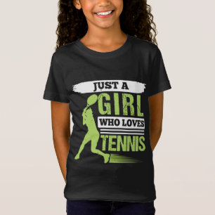 T-Shirt Juste Une Fille Qui Aime Le Tennis