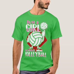 T-shirt Juste Une Fille Qui Aime Le Volley