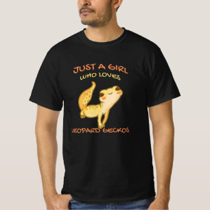 T-shirt Juste Une Fille Qui Aime Leopard Gecko Gekko Lizar