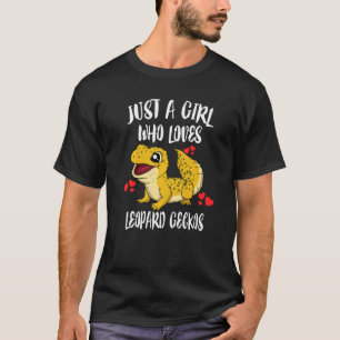 T-shirt Juste Une Fille Qui Aime Léopard Geckos Lizard
