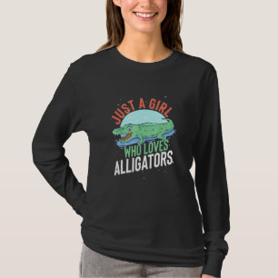 T-shirt Juste Une Fille Qui Aime Les Alligators Crocodile
