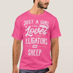T-shirt Juste Une Fille Qui Aime Les Alligators Et Les Fem