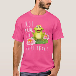T-shirt Juste Une Fille Qui Aime Les Amateurs De Grenouill