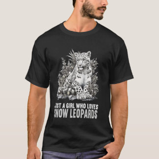 T-shirt Juste une fille qui aime les amoureux des léopards