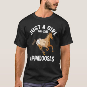 T-shirt Juste Une Fille Qui Aime Les Appaloosas Drôle Appa