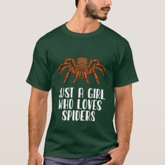 T-shirt Juste une fille qui aime les araignées
