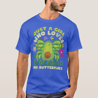 T-shirt Juste Une Fille Qui Aime Les Avocados Et Les Papil