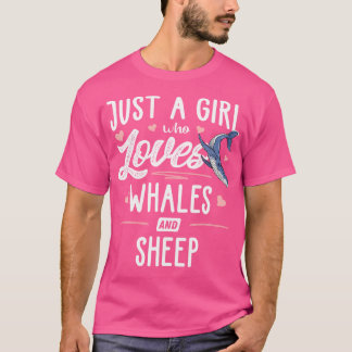 T-shirt Juste Une Fille Qui Aime Les Baleines Et Les Femme