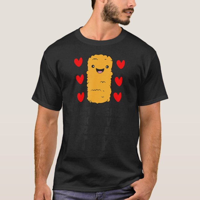 T-shirt Juste une fille qui aime les bâtons de Mozzarella (Devant)