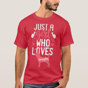 T-shirt Juste une fille qui aime les Beagles bernois