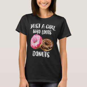T-shirt Juste une fille qui aime les beignets