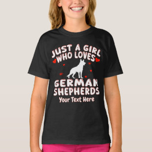 T-shirt Juste Une Fille Qui Aime Les Bergers Allemands Per