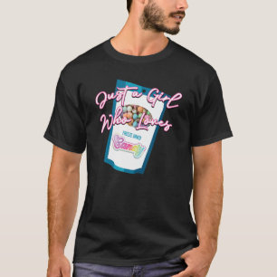 T-shirt Juste une fille qui aime les bonbons déshydratés p