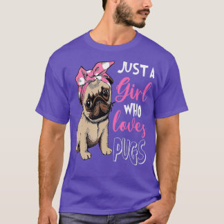 T-shirt Juste une fille qui aime les bons cadeaux Amoureux
