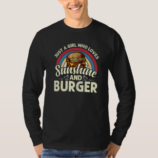T-shirt Juste une fille qui aime les burgers Sunshine Burg
