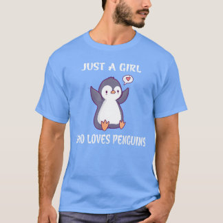 T-shirt Juste une fille qui aime les cadeaux de fille d'an