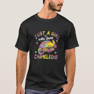 T-shirt Juste Une Fille Qui Aime Les Caméléons