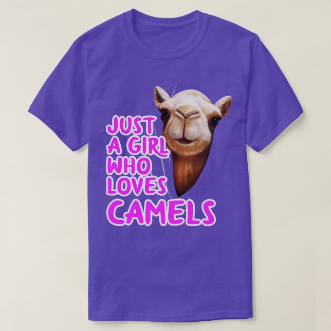 T-shirt Juste Une Fille Qui Aime Les Camels (Design devant)