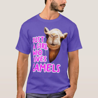 T-shirt Juste Une Fille Qui Aime Les Camels