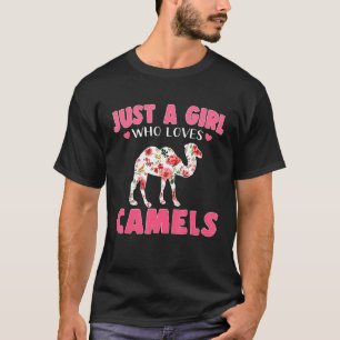 T-shirt Juste Une Fille Qui Aime Les Camels Animaux