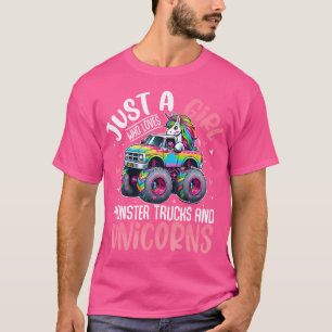 T-shirt Juste Une Fille Qui Aime Les Camions Monster Et Le