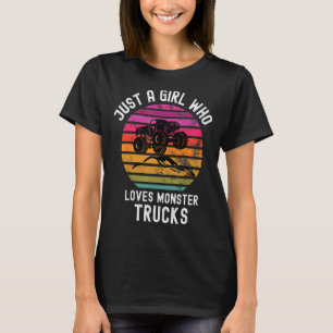 T-shirt Juste Une Fille Qui Aime Les Camions Monstre Migno