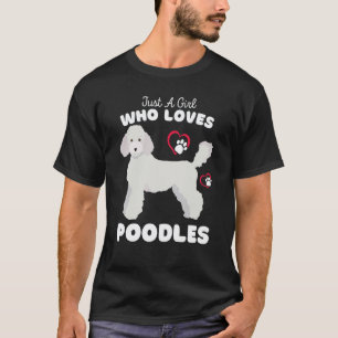 T-shirt Juste une fille qui aime les caniches Enfants cani