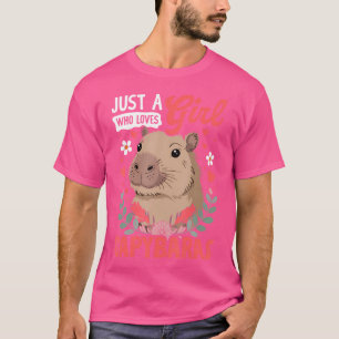 T-shirt Juste Une Fille Qui Aime Les Capybaras Femme Ronge
