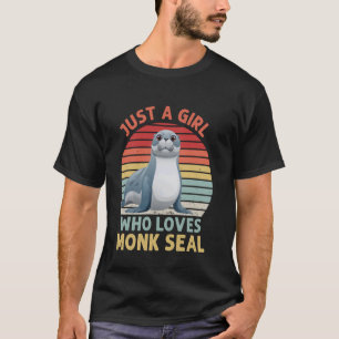 T-shirt Juste Une Fille Qui Aime Les Caraïbes Moine Phoque