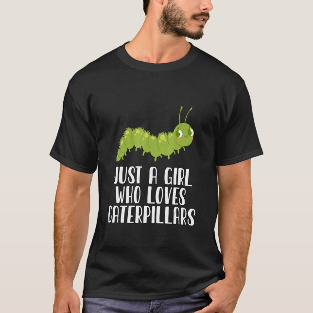 T-shirt Juste Une Fille Qui Aime Les Caterpiliers (Devant)