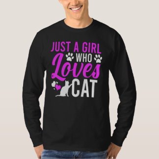 T-shirt Juste Une Fille Qui Aime Les Chats