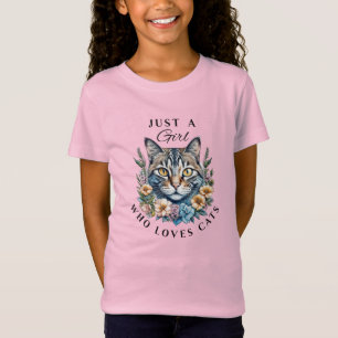 T-Shirt Juste une fille qui aime les chats  
