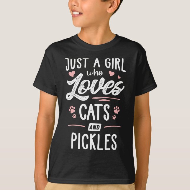 T-shirt Juste Une Fille Qui Aime Les Chats Et Les Bouchons (Devant)