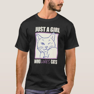 T-shirt Juste Une Fille Qui Aime Les Chats Mignonne Maman
