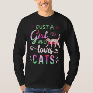 T-shirt Juste Une Fille Qui Aime Les Chats Propriétaire De